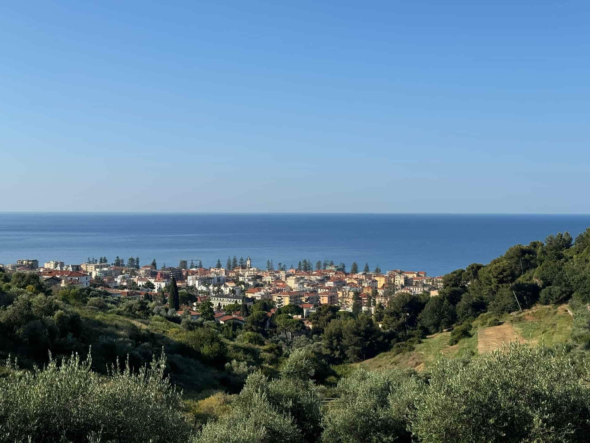 Ligurische kustroute bij Bordighera