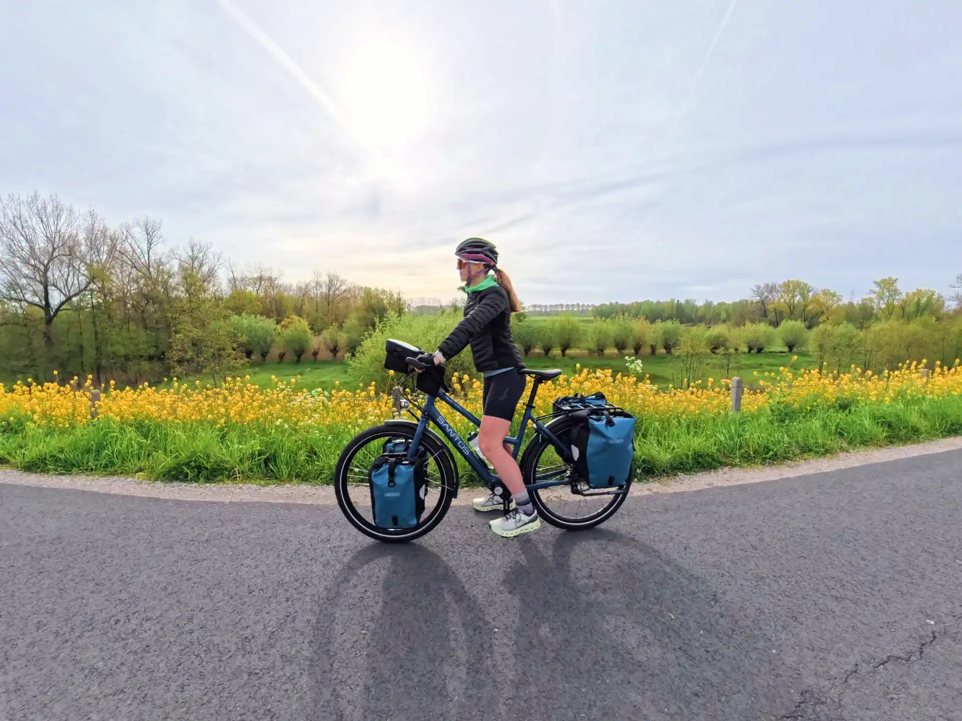 Fietsen op de Diefdijk in Leerdam